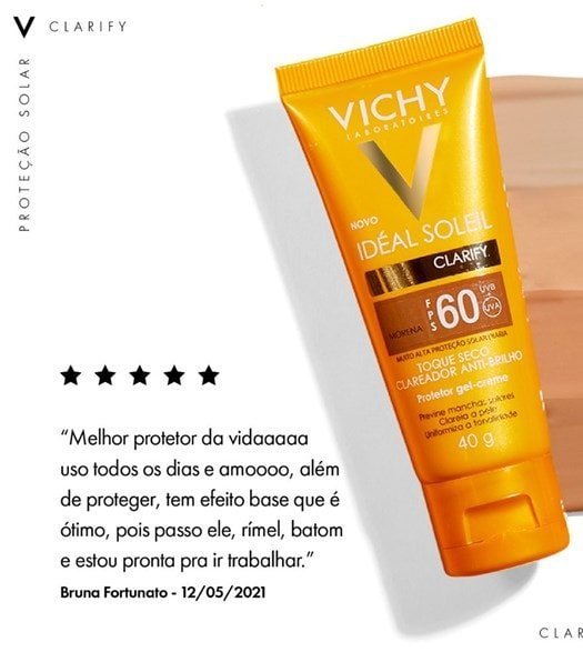 Protetor Solar Facial Clarify FPS60 40g - Imagem 8